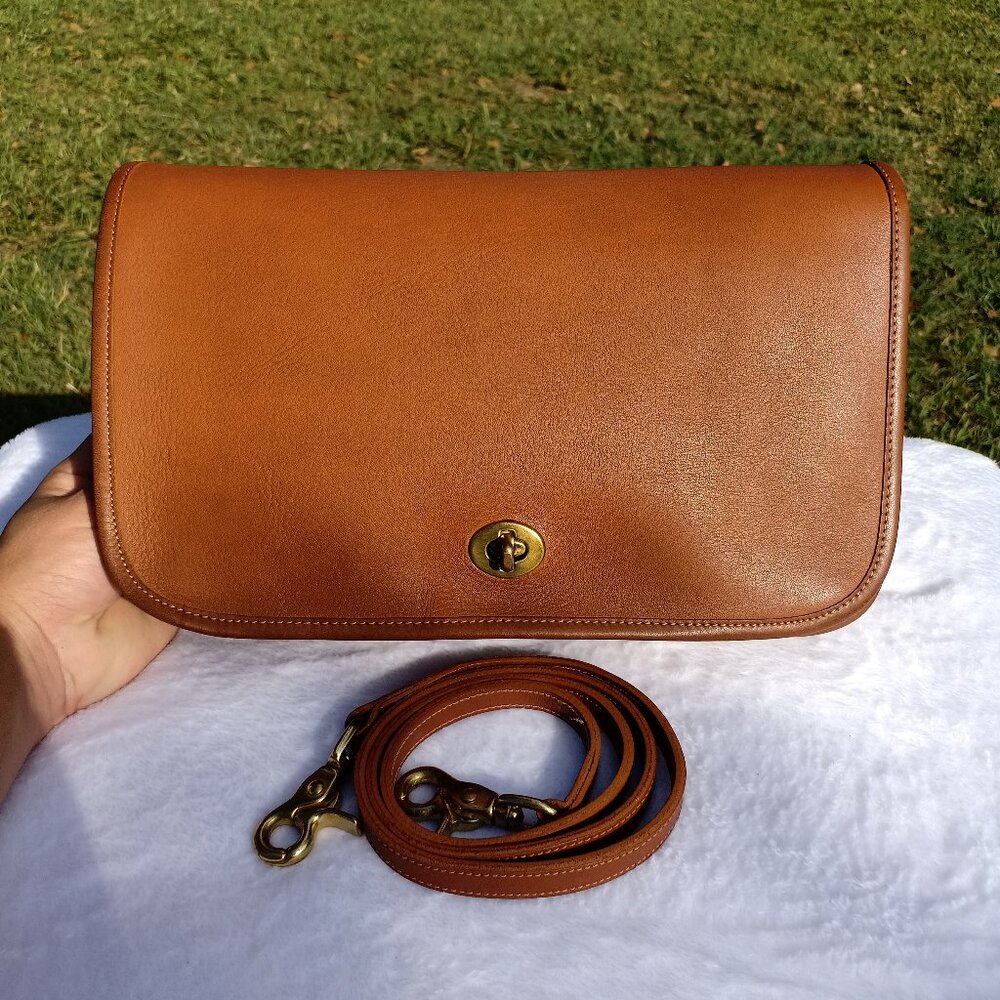 Vintage Coach 9635 Convertible Clutch/ leather bag - Picture 1 of 16
